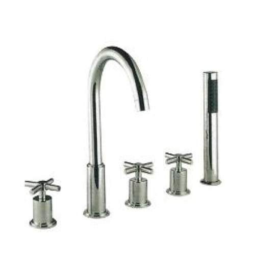 Bathroom Multi Function Deck Mount Bathtub Bath Shower Faucet Set Mixer Tap Bath Tub Faucet