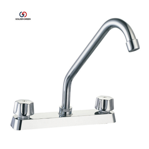 8''  Brass Gooseneck Kitchen Faucet  Mixer, Pull Down Kitchen Faucet