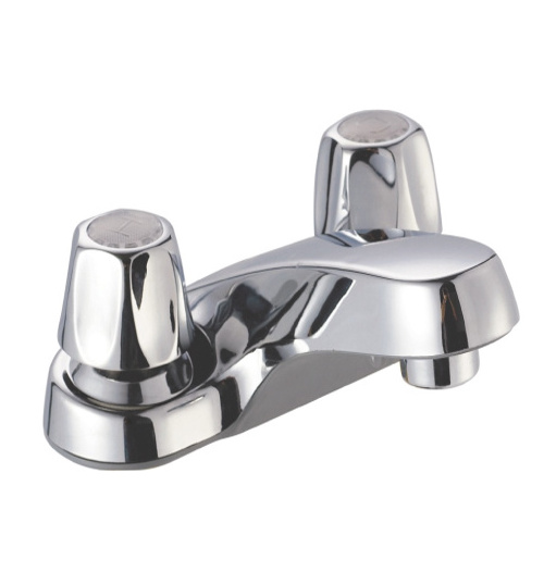 Commercial ABS Plastic Dual Handle Lavatory Bathroom Basin Faucet