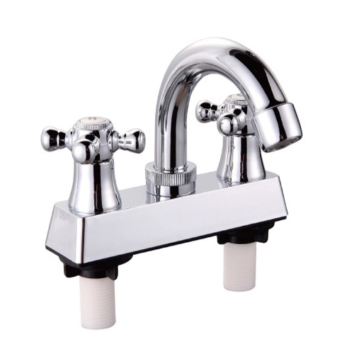 ABS Plastic Hot And Cold Water Mixer Bathroom Basin Faucet