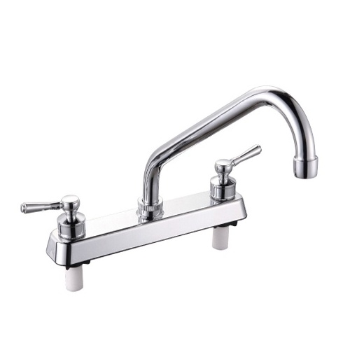 China Long Neck Chrome Plated Plastic Kitchen Sink Faucet