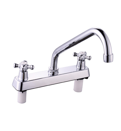 China Long Neck Chrome Plated Plastic Kitchen Sink Faucet