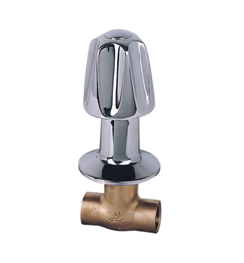 Brass Stop Valves Single Shower Valve Brass/ Iron Normal Temperature Stop & Waste Valves Zinc Alloy/ Plastic Manual Chrome OEM