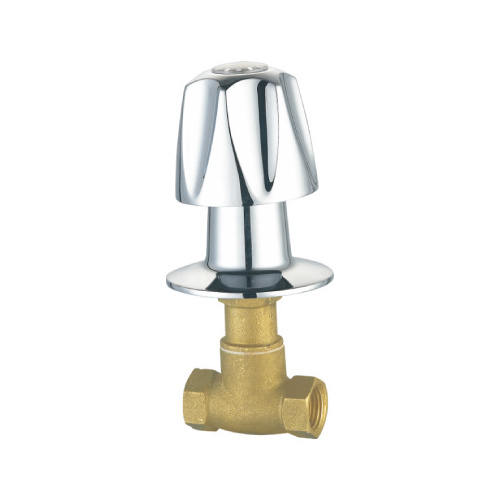 Brass Stop Valves Single Shower Valve Brass/ Iron Normal Temperature Stop & Waste Valves Zinc Alloy/ Plastic Manual Chrome OEM