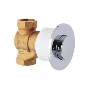 Wholesale Commercial Total Brass Stop Flush  Valves  Shower Valve Brass Time Delay Urinal Push Button Self Closing Valve for Bat