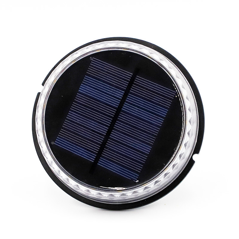 Goldmore Round Solar Night Security Disk Powered Led Garden Light Walkway Outdoor Landscape Solar Ground Lights