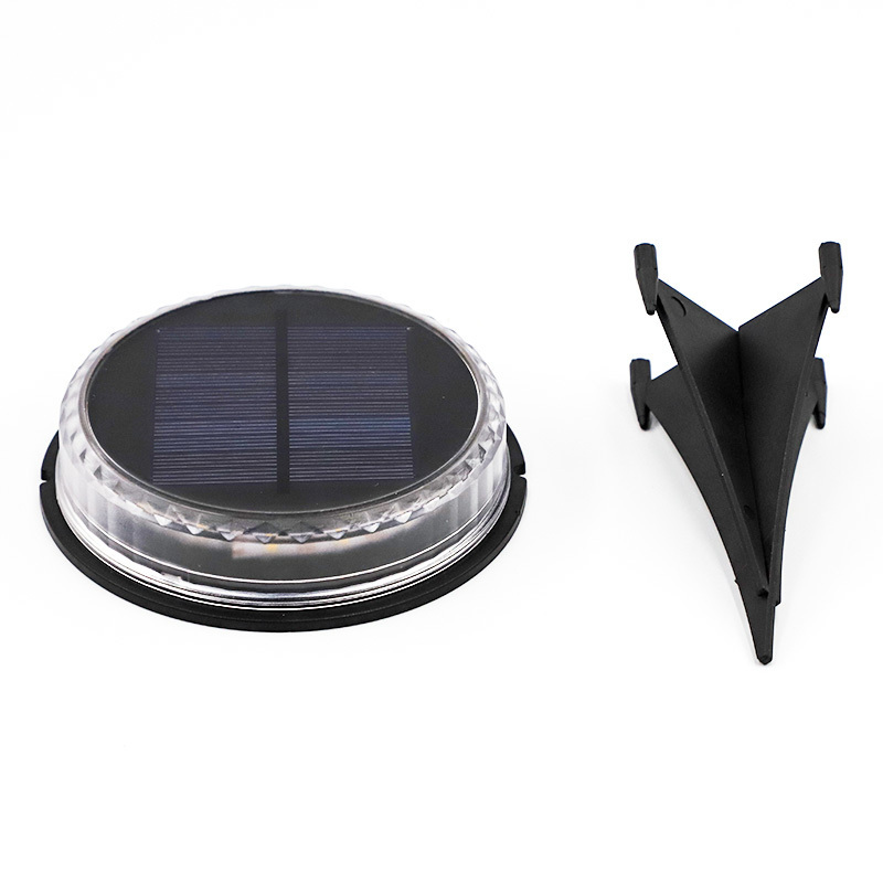 Goldmore Round Solar Night Security Disk Powered Led Garden Light Walkway Outdoor Landscape Solar Ground Lights