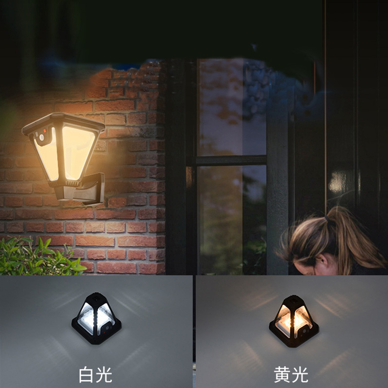 Goldmore2 Garden Lights Outdoor Decorative Garden Landscaping Solar Waterproof Lamp 2 IN 1 Wall Lamps