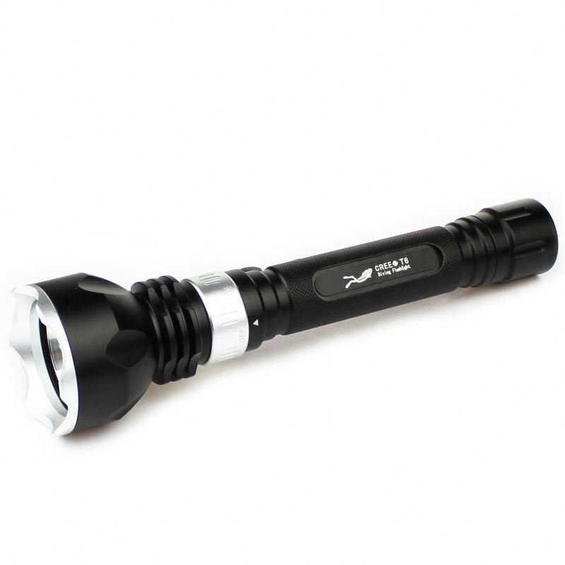 GOLDMORE1 Lotus head diving T6/L2 strong light 2 sections 18650 fill light rechargeable  diving aluminum alloy flashlight