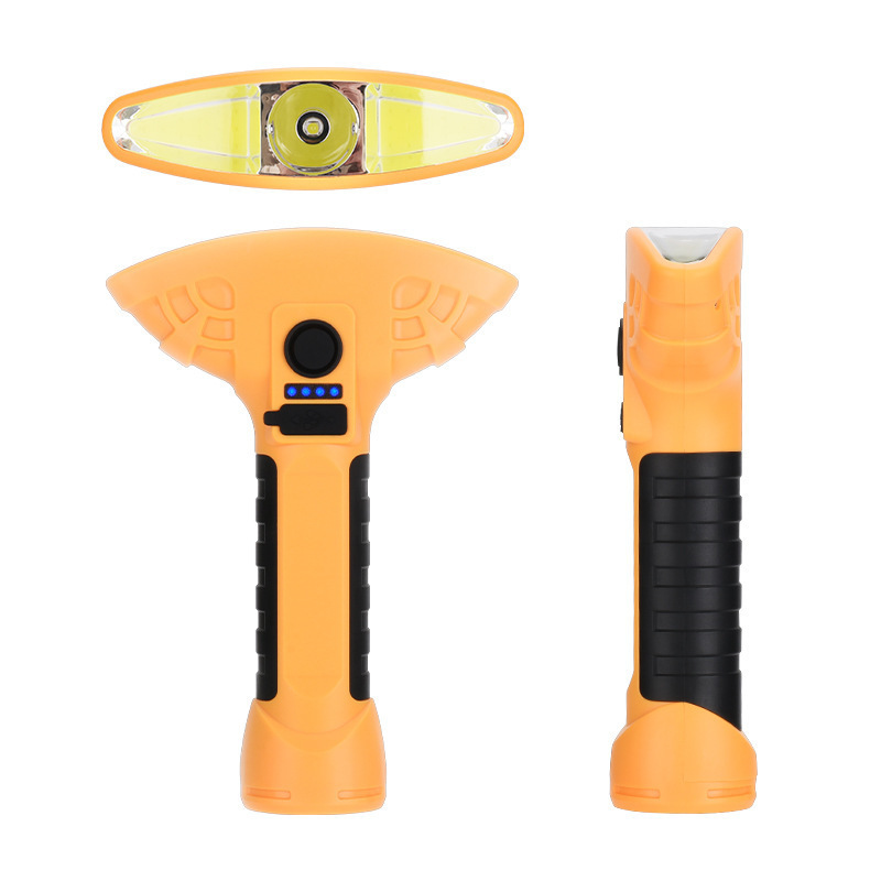 Goldmore4 hot ABS Plastic LED COB Flashlight Mini Portable Hand Lantern AAA Battery Operated LED Torch Working Lights