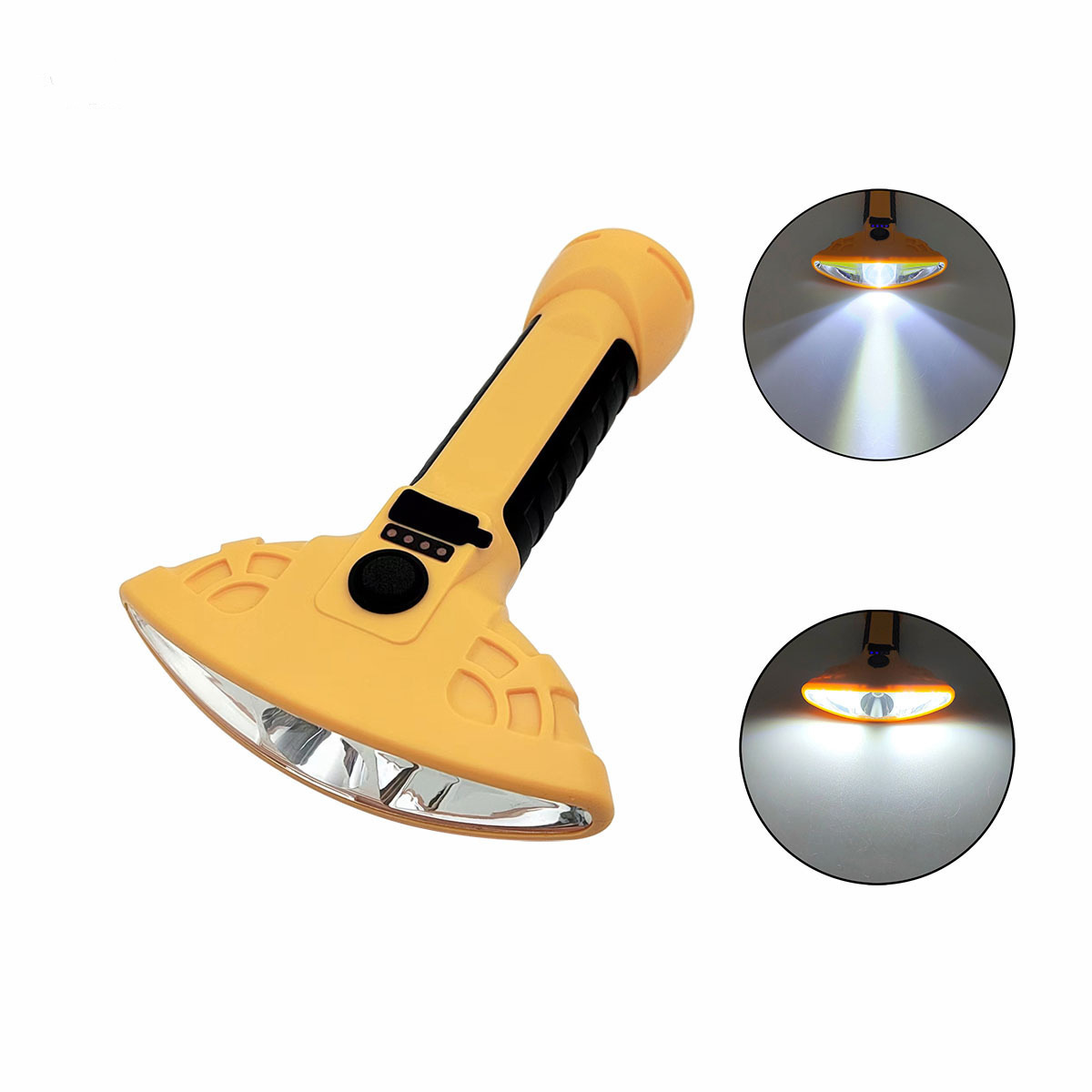 Goldmore4 hot ABS Plastic LED COB Flashlight Mini Portable Hand Lantern AAA Battery Operated LED Torch Working Lights