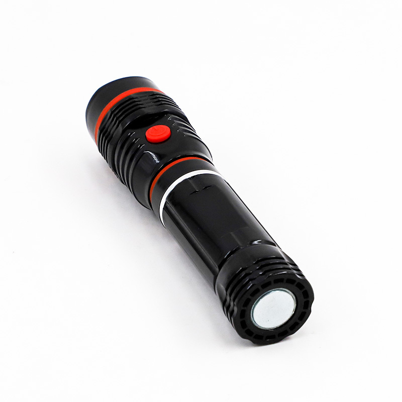 Hot Sale GOLDMORE LED COB Flashlight Battery Powered with Magnet Black Body Stretchable ABS Light