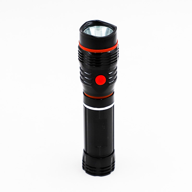 Hot Sale GOLDMORE LED COB Flashlight Battery Powered with Magnet Black Body Stretchable ABS Light