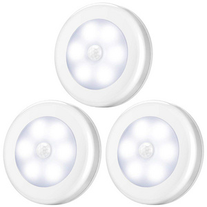 Goldmore battery operated white Cordless 6 LED motion sensor light for Closet,cabinet,Bathroom, Bedroom, Kitchen