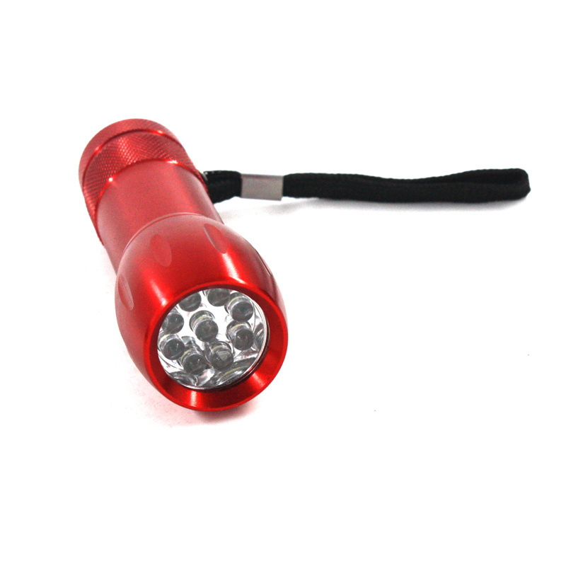 9 led Mini Flashlight white Light color Lamp powerful Flash Light small pocket flashlight for hiking camping