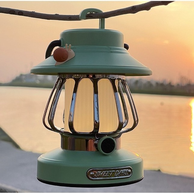 Goldmore4 New Technology Table Cute Kids Lamp USB Rechargeable LED Outdoor Garden Night Lights 3 Lighting Modes Portable Lantern