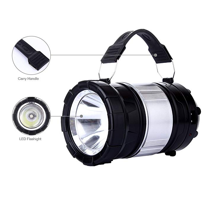 Portable Outdoor Rechargeable Solar LED Camping Light Lantern Handheld Flashlights Outdoor Camping Lamp with USB Charging