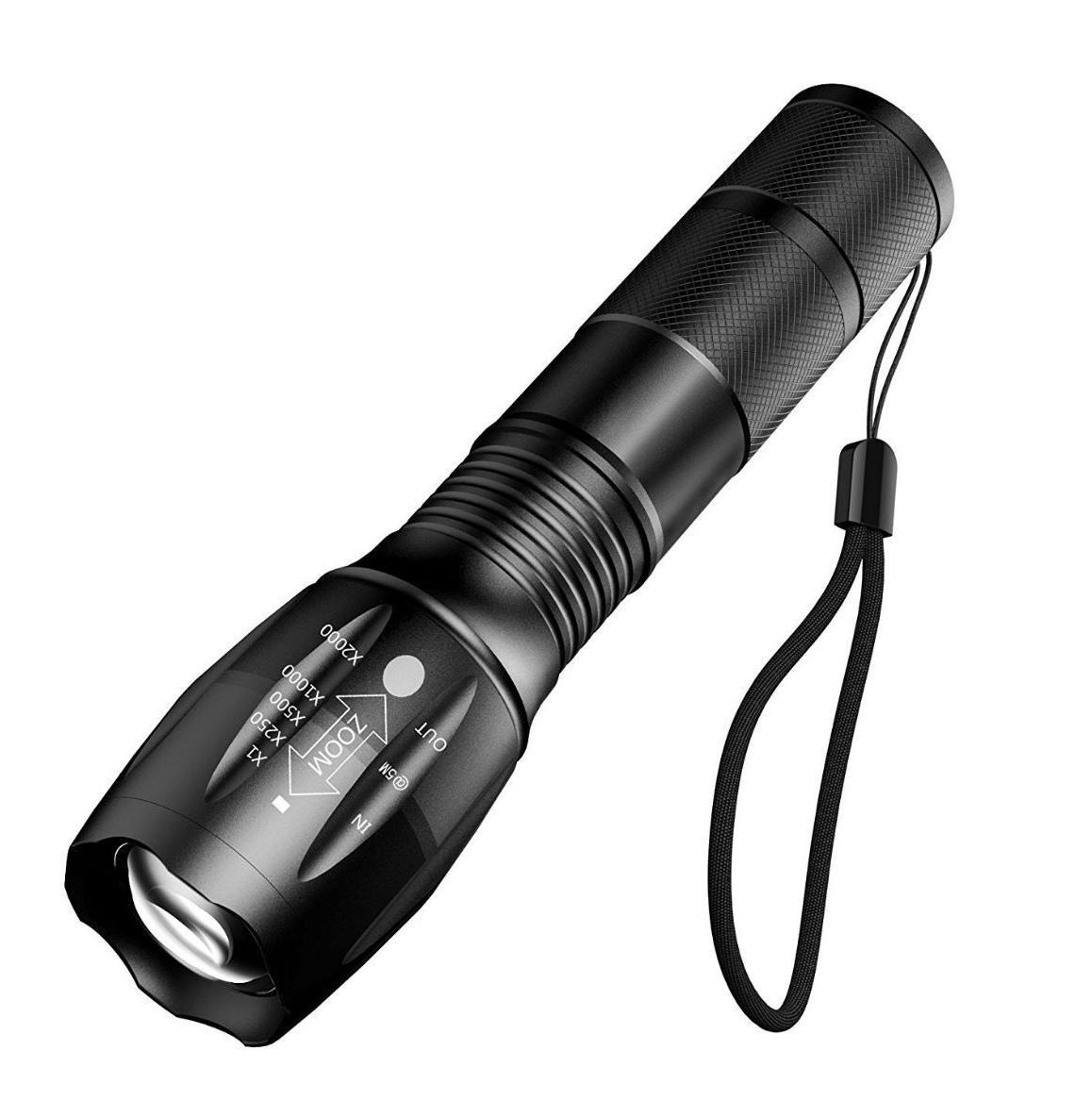 Goldmore4  Portable Outdoor Waterproof LED Flashlight Zoom Camping Tactical Flashlight Aluminum Alloy Flashlight