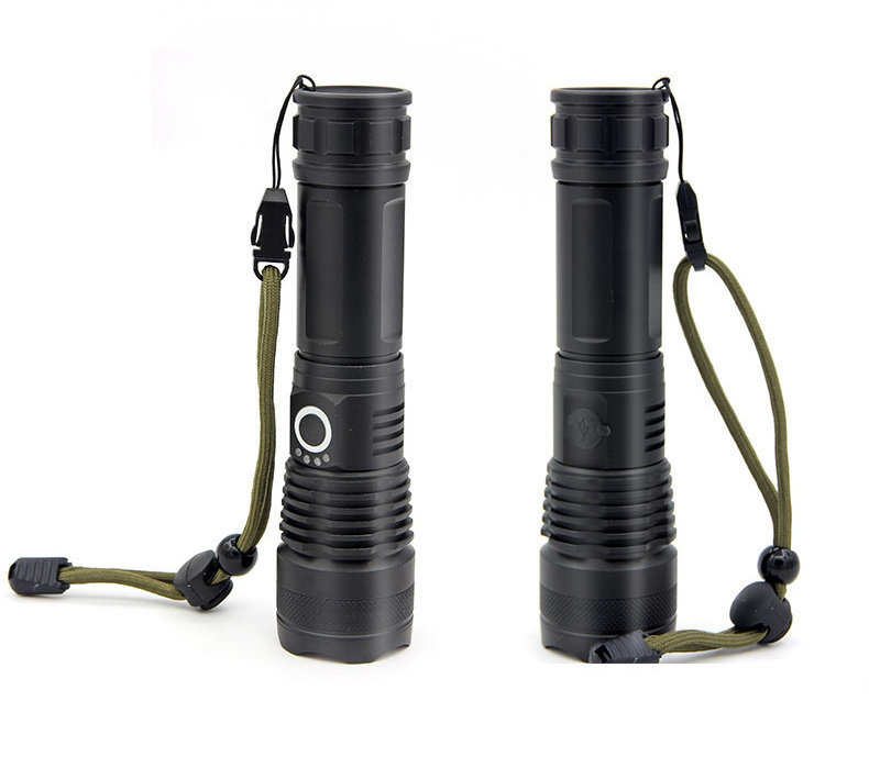 Goldmore4 Five Modes Rechargeable Super Bright Tactical Waterproof Zoomable USB Charging Led Camping Hiking Flashlight