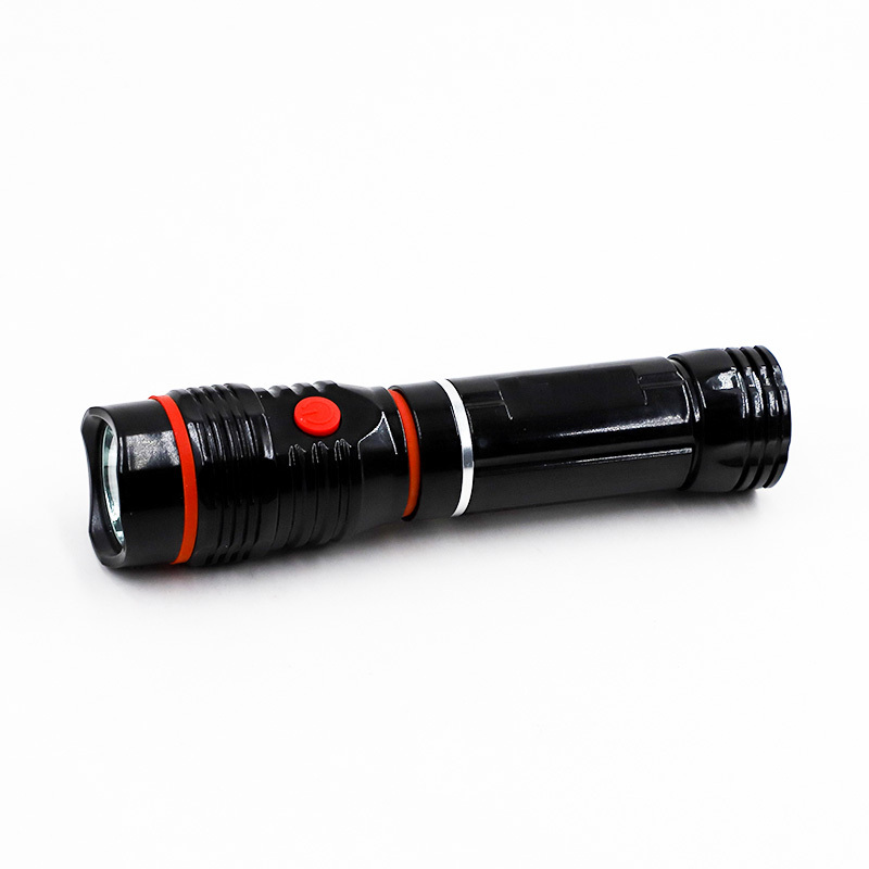 Hot Sale GOLDMORE LED COB Flashlight Battery Powered with Magnet Black Body Stretchable ABS Light