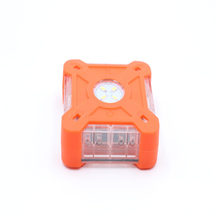 2019 newest road flare led safety flare16+4LED square magnetic warning light emergency safe warning light with hook