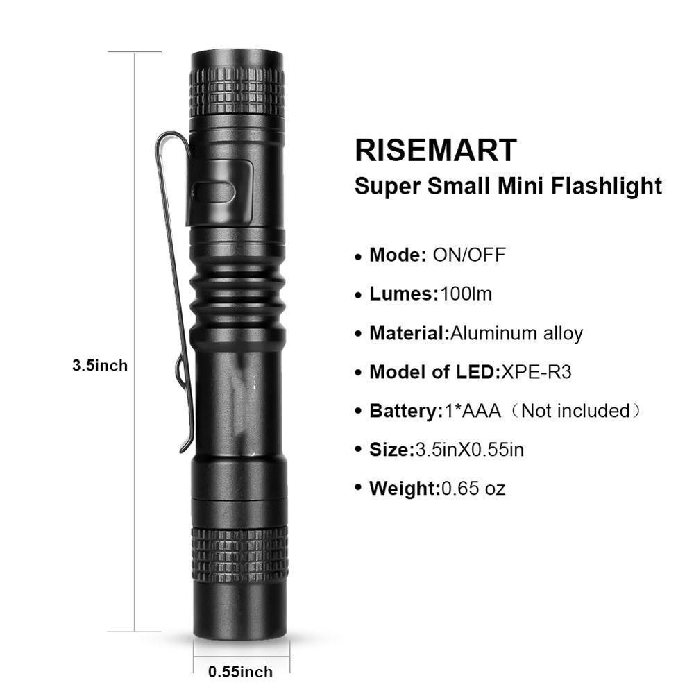 Super Bright LED Pen light Pocket ClipTactical Torch Lamp Small Mini Flashlight for camping