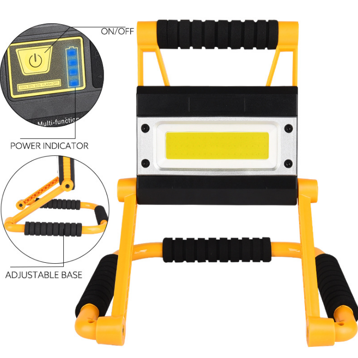 Goldmore4  Rechargeable Work Light Battery Operated Portable Job Site Light Cordless Battery Powered Flood Light