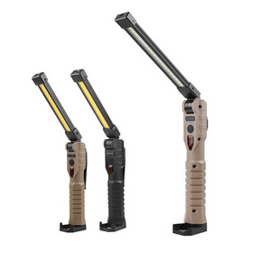 GOLDMORE1 Cross-Border New Double-Sided Cob Folding Work Light Powerful Magnet 3 Light Source Strong Light Emergency Flashlight