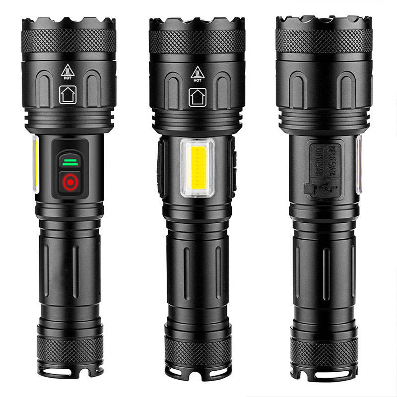 GOLDMORE1 10000 lumens 7 mode waterproof tactical led flashlight flash Xhp160 USB rechargeable outdoor camping flashlight