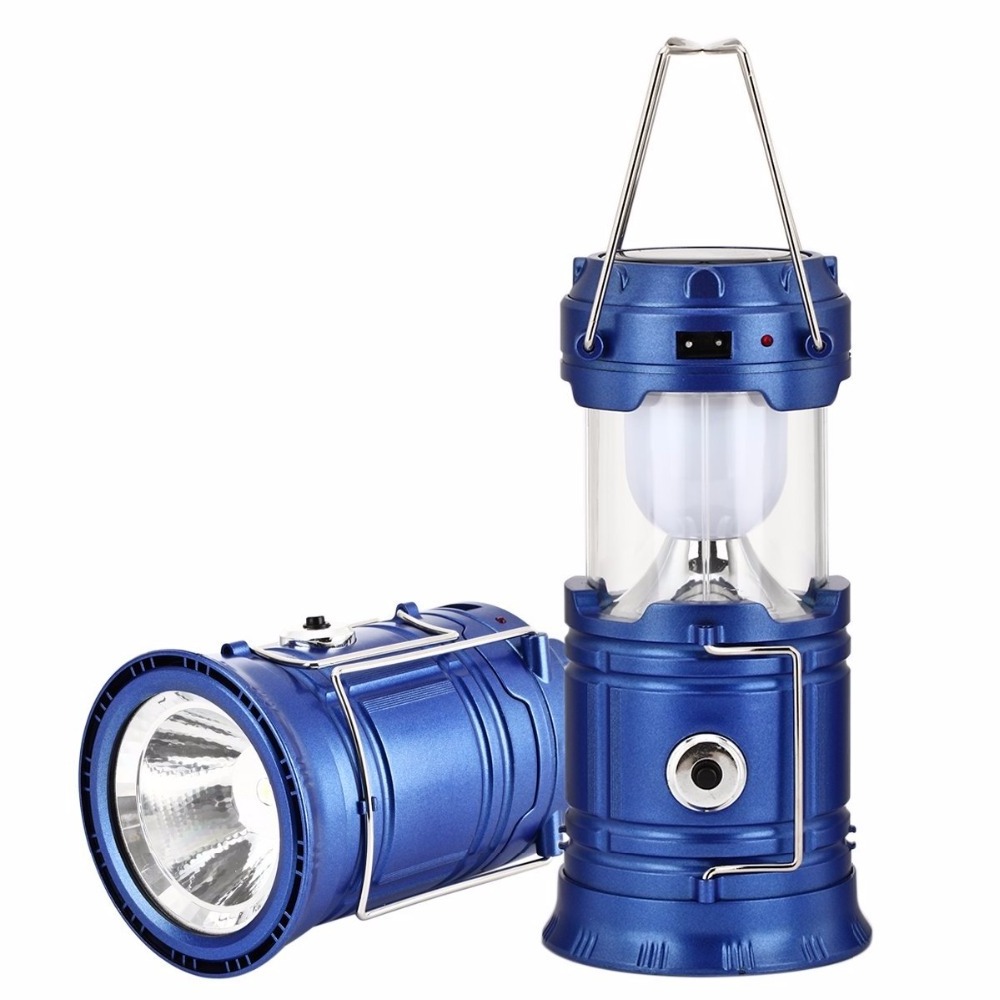 Solar Rechargeable Lantern & Portable Camping lamp LED Flashlight in one with USB Charging