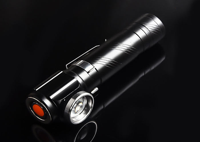 Goldmore3 1200MAH T6 USB Rechargeable LED flashlight,3 modes Adjustable Telescopic Focusing LED Tactical Flashlight