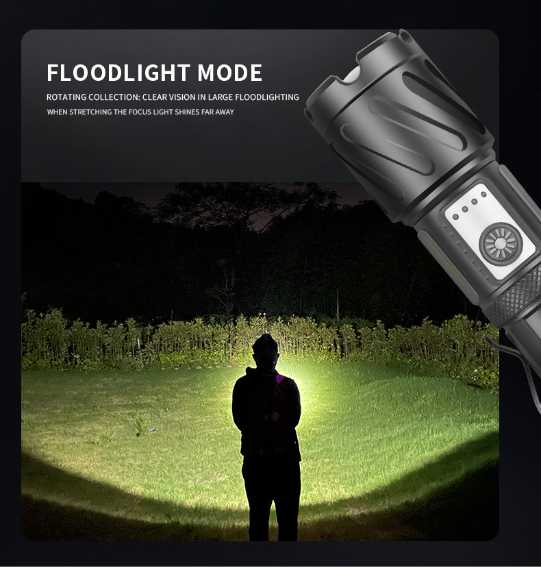 GOLDMORE1 22000 lumen high power led Xhp160 Emergency Tactical Multitool Survival Rechargeable Flash lights zoom flashlight