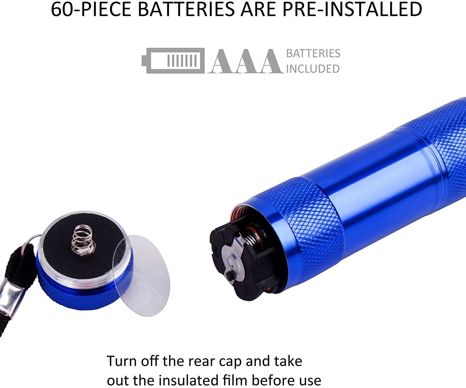 Goldmore Aluminium AAA Dry Battery Powered 9LED Mini Flashlight for Camping, Hiking, Emergency, Hunting