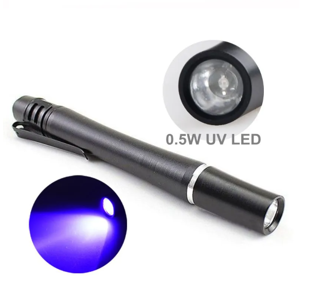 Goldmore4  365nm UV Pen Light Flashlight Currency Note Money Detector Ultraviolet Penlight