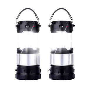 Portable Outdoor Rechargeable Solar LED Camping Light Lantern Handheld Flashlights Outdoor Camping Lamp with USB Charging