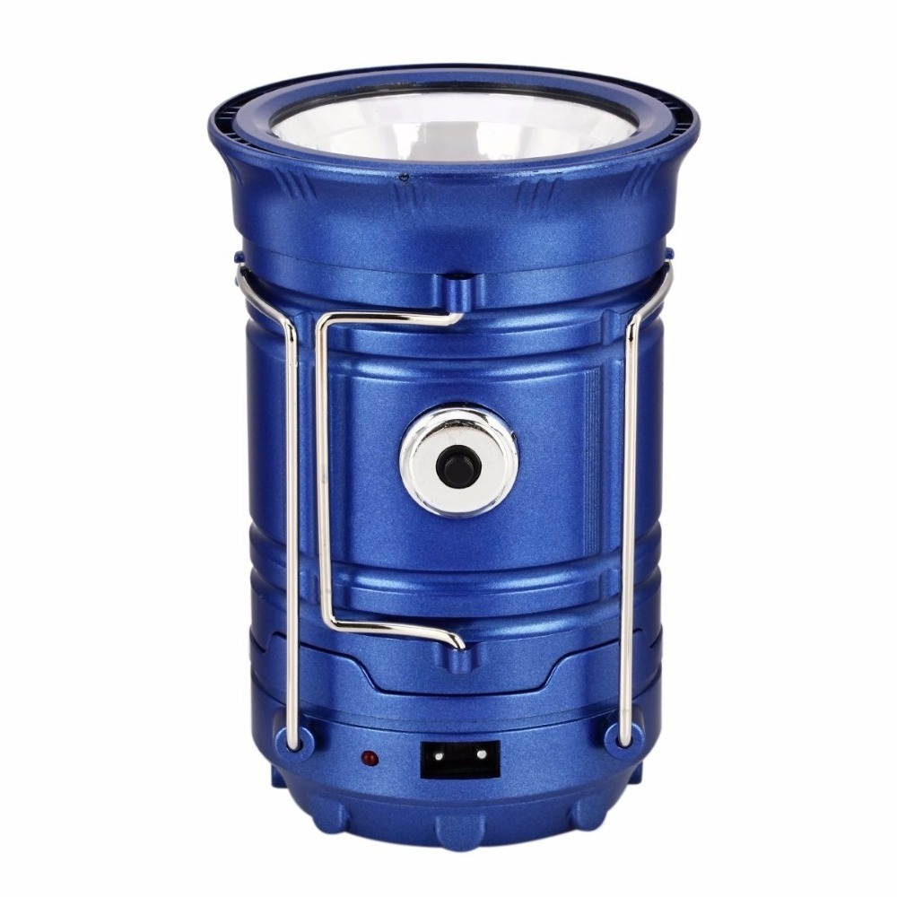 Solar Rechargeable Lantern & Portable Camping lamp LED Flashlight in one with USB Charging