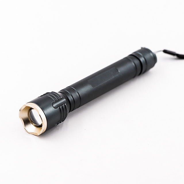 Goldmore1 LED Aluminum Alloy Flashlight 3 Lighting Modes Light With Tail Rope Focus Function For Camping and Indoor