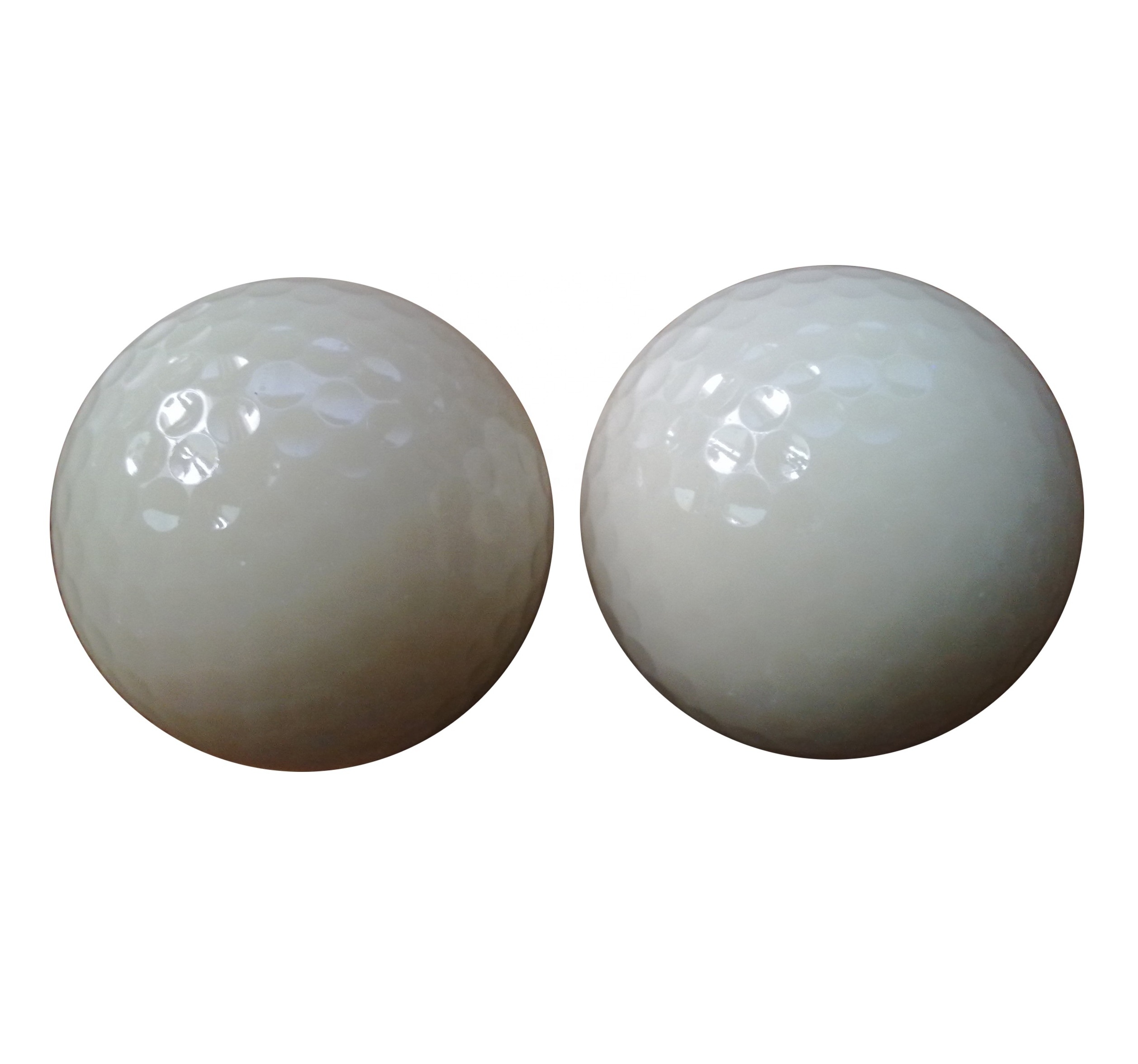 2pc Fluorescent golf balls with logo Easy to find in night golf balls practice golf ball