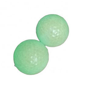 2pc Fluorescent golf balls with logo Easy to find in night golf balls practice golf ball