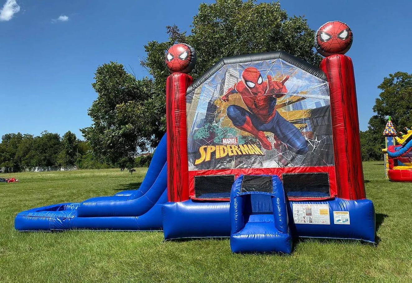 Jumping castle price party jump bouncer water combo with slide inflatable spider man spiderman bounce house