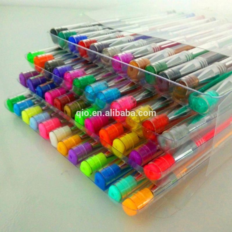 hot sale high quality gel pen stationery set with pvc packing and gel in pen with metallic color