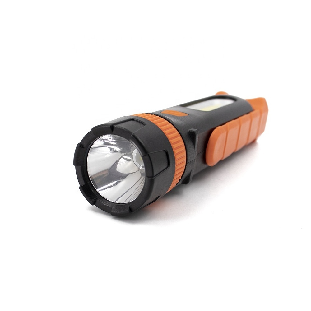 High Power Long Range Lighting ABS 270 degree rotary Stand Tail Magnet Portable LED Flashlight