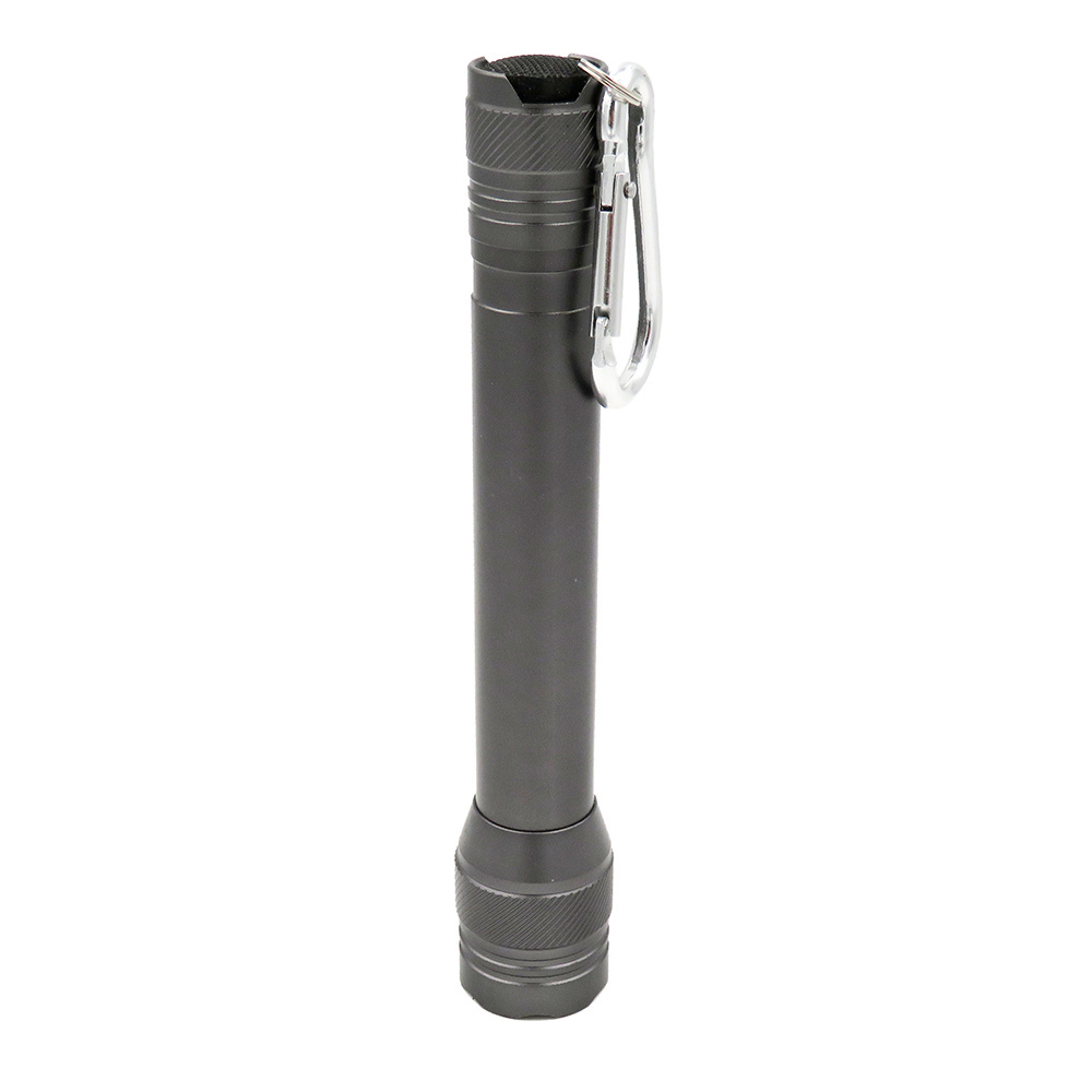 Promotion Durable AA Battery Power Pen Design Aluminum Small Portable Torch High Power 3W LED Flashlight with Keyrings