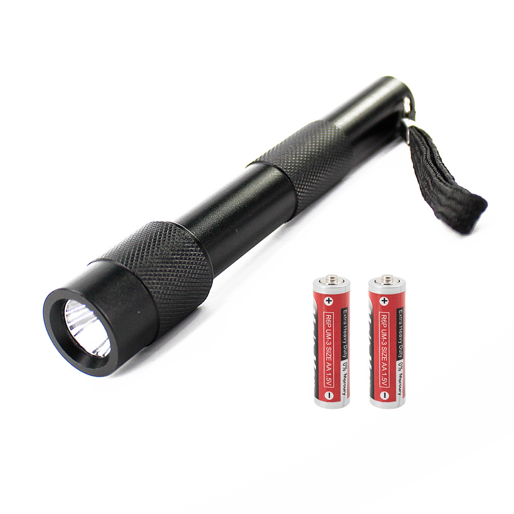 pocket led torch custom 1W AA dry battery powered aluminum Portable mini led Flashlight