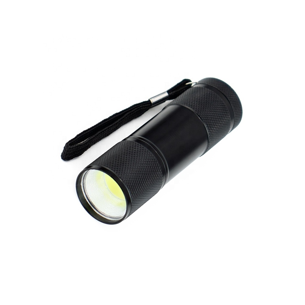 Brightest 250lm COB bulb aluminum body torch light OEM ODM small pocket flashlight