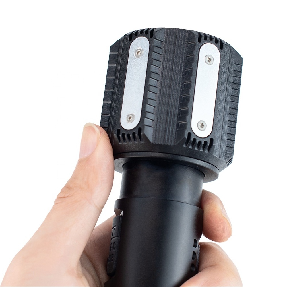 Tactical outdoor 15w aluminum alloy Type-C power usb rechargeable zoomable flashlight led