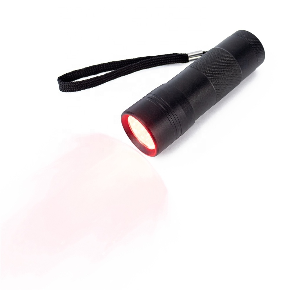 620nm 625nm Red Light Night Vision Easy Use Medical Infrared LED Torch Mini Red LED Flashlight