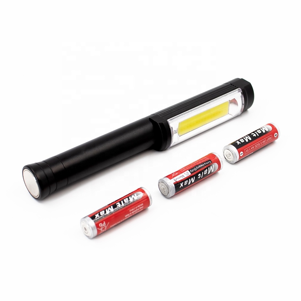 High Power Red Light Aluminum Waterproof COB LED Torchlight Tail Magnet Portable Outdoor flood Handheld Flashlight