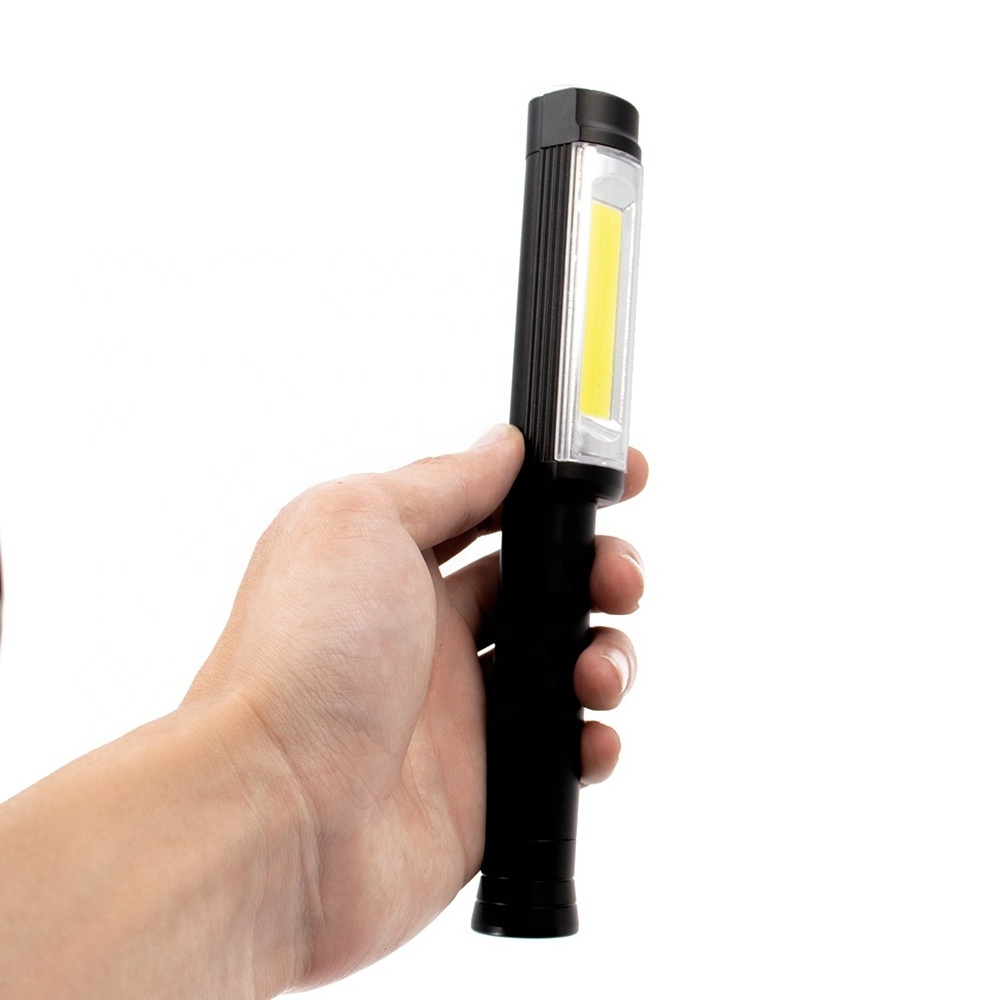 High Power Red Light Aluminum Waterproof COB LED Torchlight Tail Magnet Portable Outdoor flood Handheld Flashlight