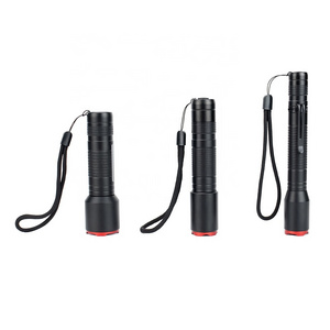 Mini portable led strong light torch home emergency simple led outdoor high brightness 18650 rechargeable flashlight